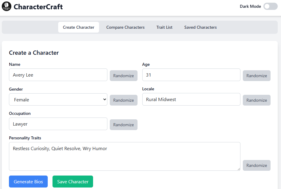 CharacterCraft